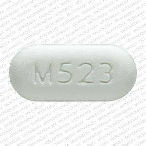 White oval m523 - MKR05230: This medicine is a white, oblong, tablet imprinted with "M523" and "10/325". ALI02290: This medicine is a orange, round, tablet imprinted with "229" and "logo". AMN02040: This medicine is a white, oblong, tablet imprinted with "IP204". ALV01960: This medicine is a blue, round, scored, tablet imprinted with "ALV 196".